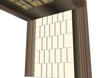 hanging shade cantilever 3d model 3D model