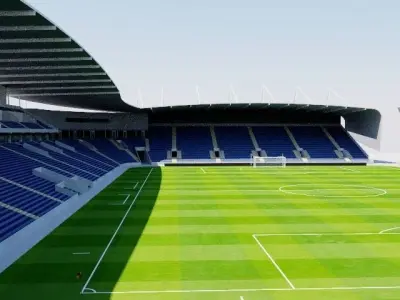 Windsor Park - Belfast Low-poly 3D model