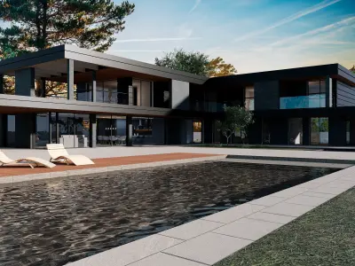 House Exterior and Interior 3D model