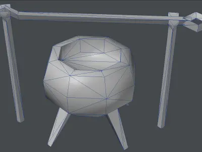 Chaudron 3D cauldron 3D model