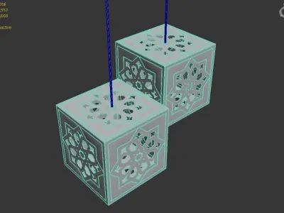 Chandelier cube 3D model