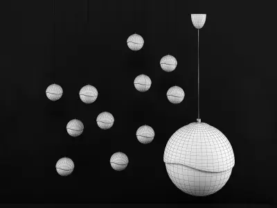 GRAPES ASSORTED PENDANT Designed by Robert Sonneman 3D model