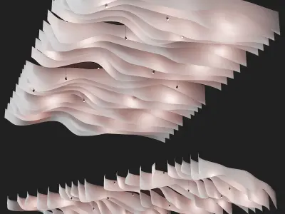 Fabric suspended ceiling 1 3D model