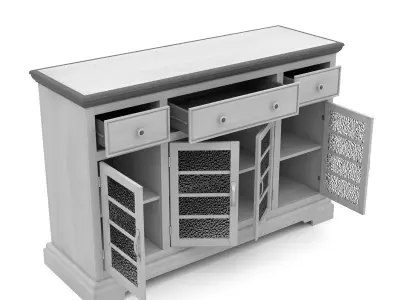 tv stand Low-poly 3D model