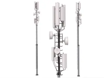 Large Cell Phone Tower 3D model