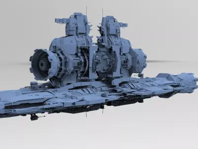 Sci-Fi Droid ship 5  3D model