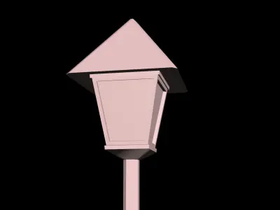 Steet Lamp Free low-poly 3D model