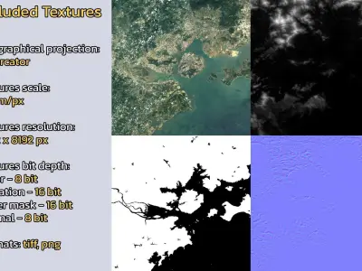 Xiamen China City Landscape 3D Model 3D model