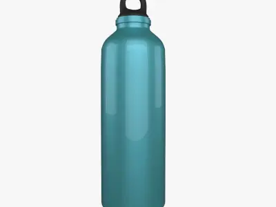 water bottle Low-poly 3D model
