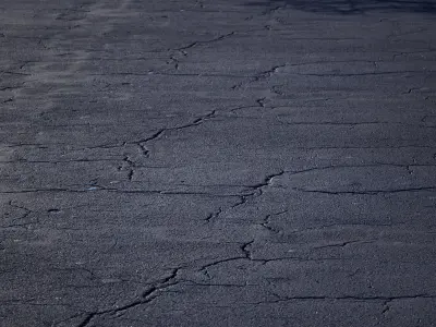 Scanned Seamless Cracked Asphalt PBR Textures Texture