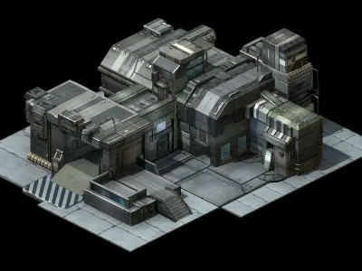 Heterogeneous - Building - Building B Building 02 3D model