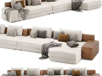 Daniels sofa set  3D model