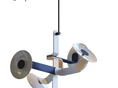 Elbo 5-1 chandelier 3D model