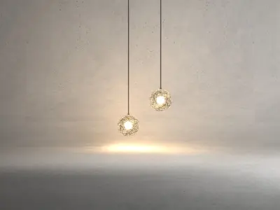Small Transparent Lamps 3D model