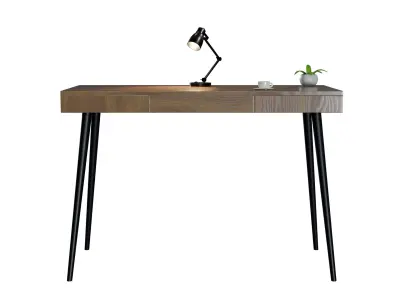 Office Desk 3D model 2