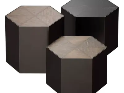 Geo Bunching Table Set Crate and Barrel 3D model