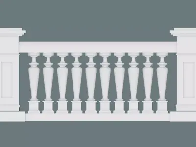 Balcony Railing 3D print model