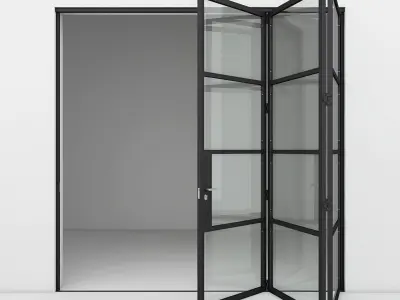 Aluminium door 8 3D model