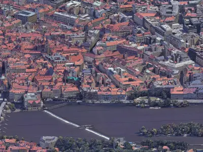 Prague City Center 3D model