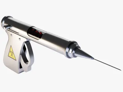 Syringe Gun 3D model