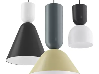 ZOE DUO Intra lighting - Hanging lamp 3D model