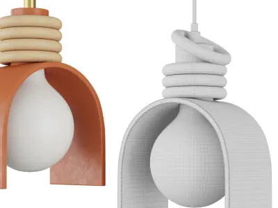 LUNAR PENDANT SIN - Hanging lamp 3D model