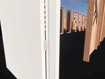 40 Doors Low-poly 3D model