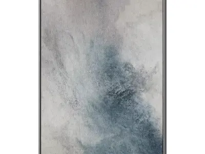 Set of 3 Abstract Paintings in Frames 3D model 111