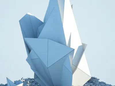 Exterior 001 Plant Low-poly 3D model