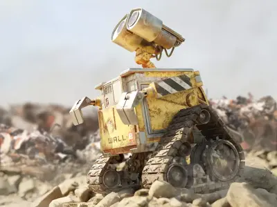 WALL-E 3D model high quality textures 3D model
