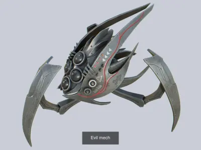 Evil mech collection 3D Model Pack