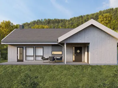 Scandinavian summer house  3D model