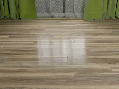 Curtain Room Set 3D model