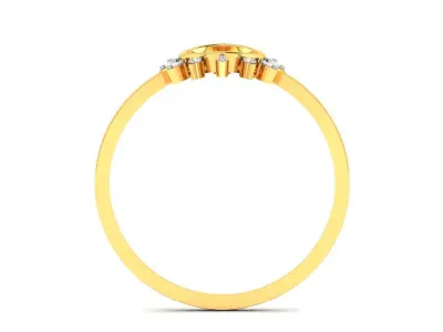 Diamond Ring For Women 3d Print Model 3D print model 50