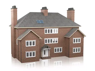 British House Design 02 Low-poly 3D model