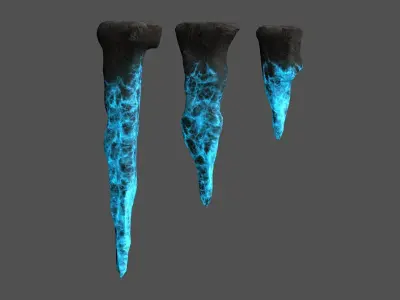 Stalagmite Set - Energy 3D model