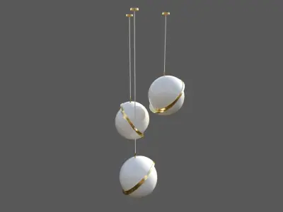Ball Chandelier 3D model
