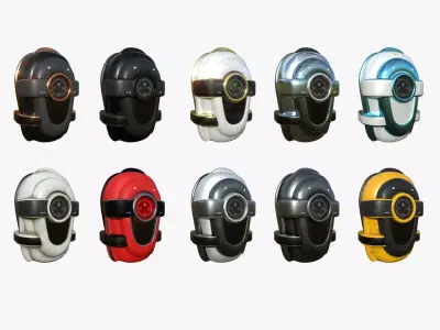 10 SciFi Backpack C Collection - Fashion Character Design