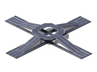 City Road - Overpass 03 3D model