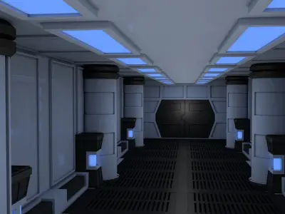Sci Fi Interior 3D model