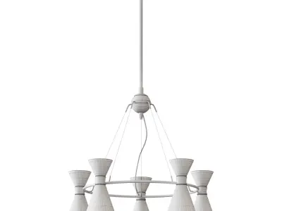 Kovacs 5 Light 1 Tier Chandelier with Distressed  3D model