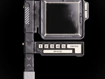 Sci-Fi Controller V5 Low-poly 3D model