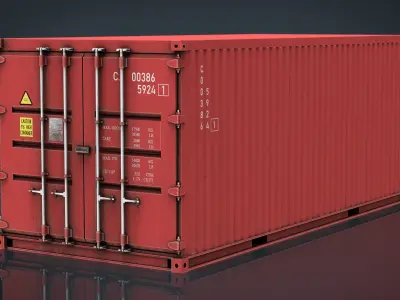 CONTAINER RED 3D model