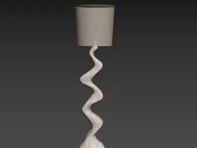 floor lamp 3d model Low-poly 3D model