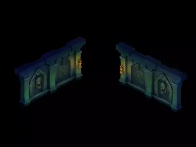 The Underground Palace - Wall 32 3D model
