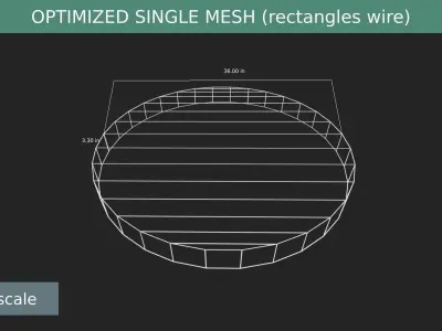 New York City sewer lid Low-poly 3D model