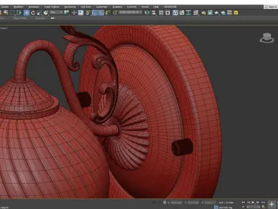 Charlotte Arte Lamp Low-poly 3D model