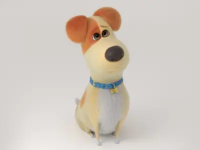  Cartoon Dog Rigged 