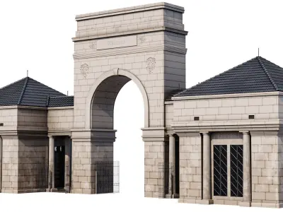 Main  Street Gate 3D model