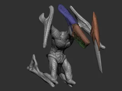 Guardian the Ripper Low-poly 3D model